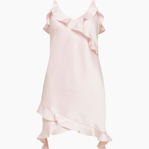 Aritzia satin pink dress